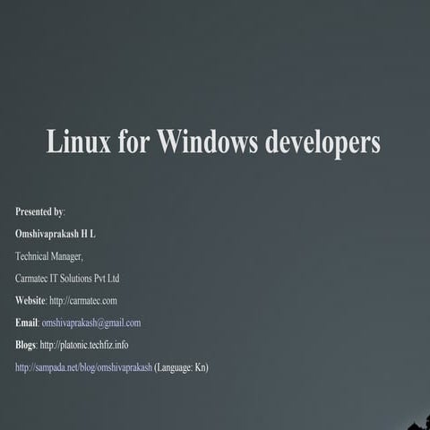 Linux for Web Developers