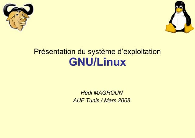 Linux -  Hedi Magroun - AUF - 2008