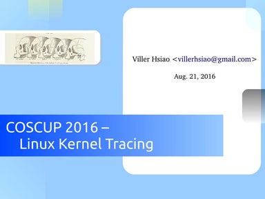 Linux kernel tracing