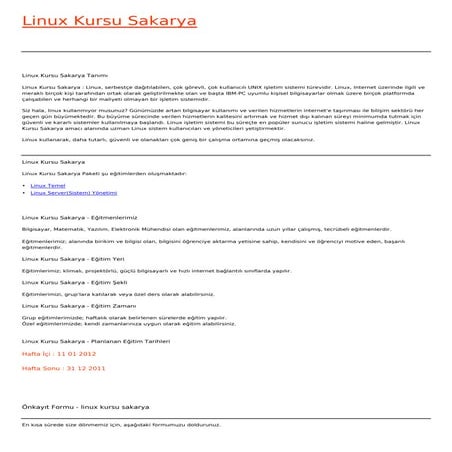 Linux kursu-sakarya