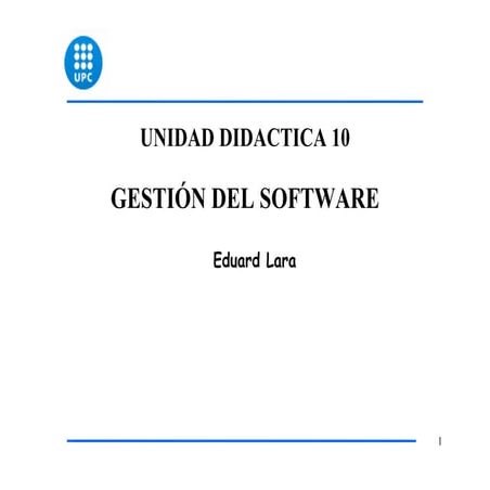 Linux   ud10 - gestion del software