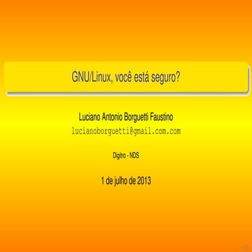 Linux voce-esta-seguro