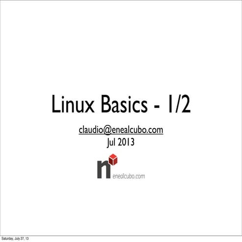 Linux basics 1/2 | PPT