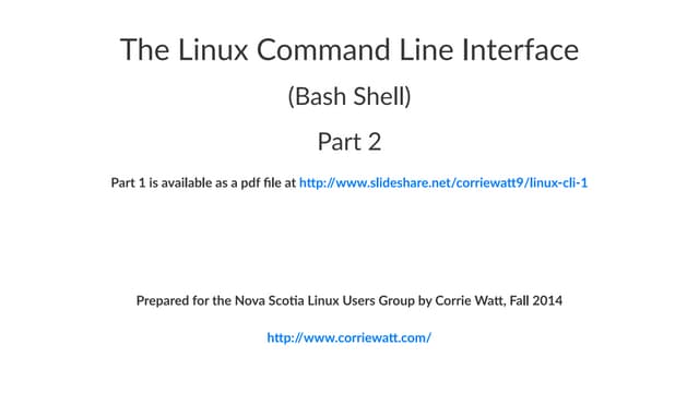 Linux Command Line Introduction for total beginners, Part 2 