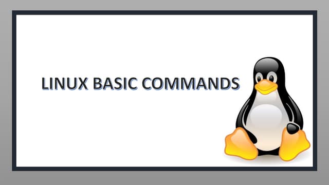Linux commands