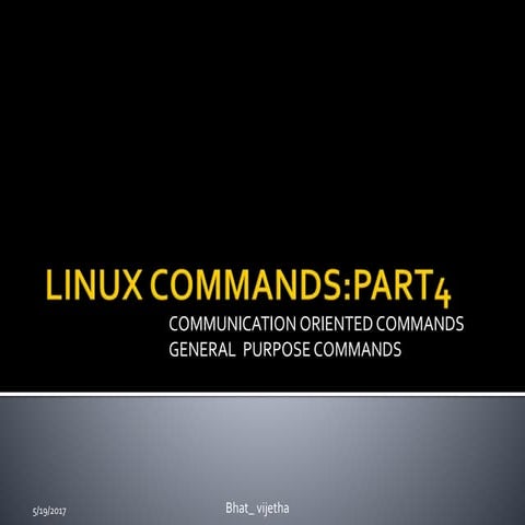 Linux commands part4 | PPT