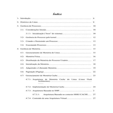 Sistema Operacional - Linux Mapa mental Linux | PDF