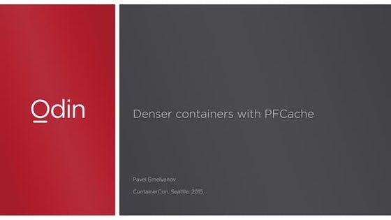 PFcache - LinuxCon 2015