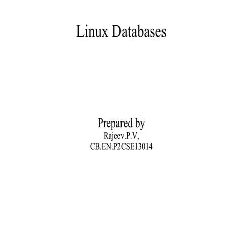 Linux databases
