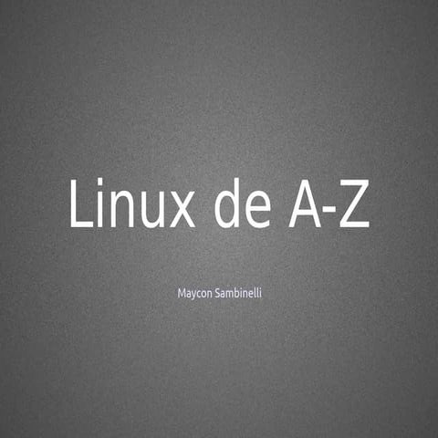 Linux de A a Z