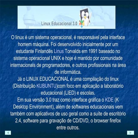 Slides linux educacional 3 | ODP