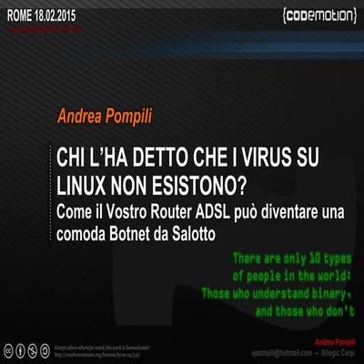 Chi l'ha detto che i virus su Linux non esistono?