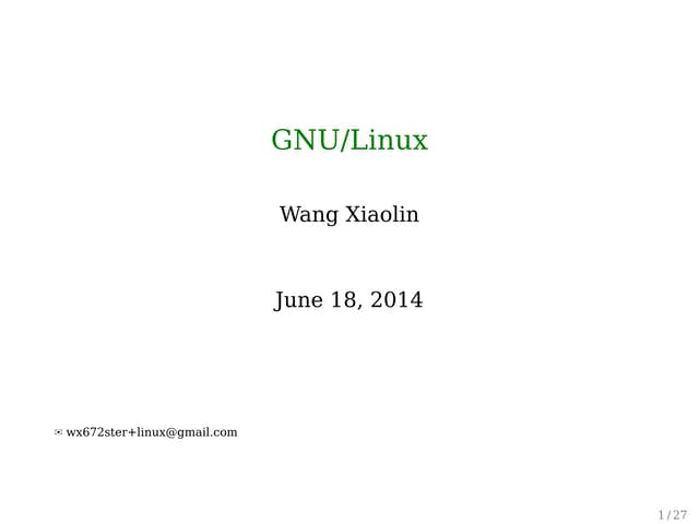 Linux Introduction