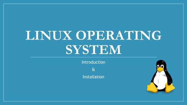 Linux introduction 