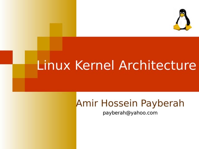 Linux kernel architecture