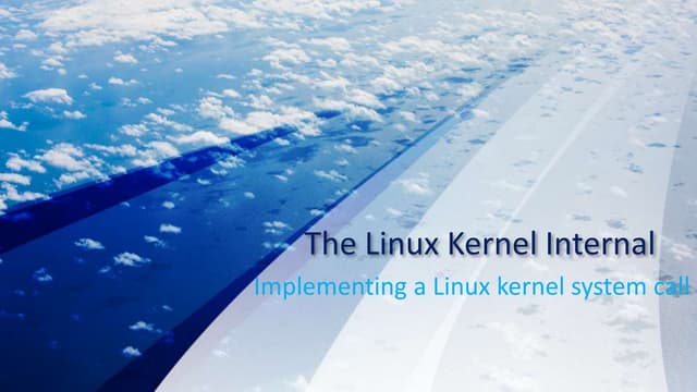 Linux kernel system call