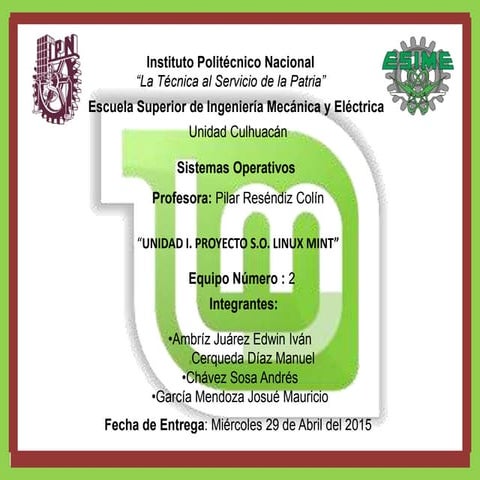 Linux mint presentacion final