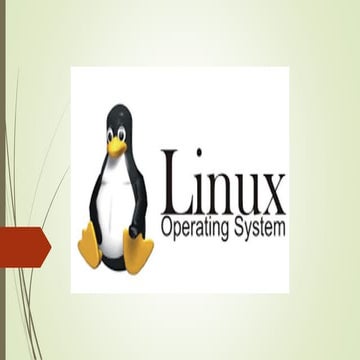 linux operating system.pptx | Operating Systems | Computer Software and ...