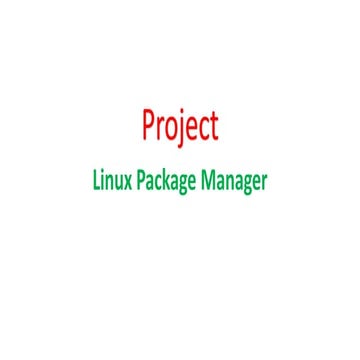 Linux packege manager