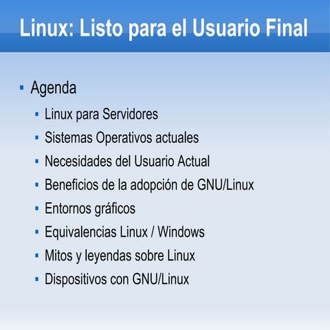 Linux Para Usuarios Finales