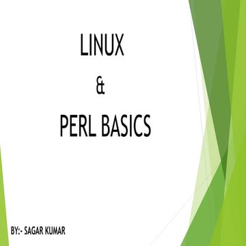 Linux And perl | PPT