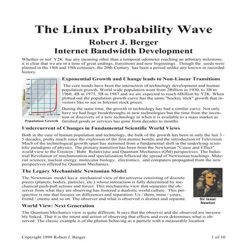 The Linux Probability Wave