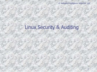 Linux Security