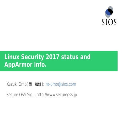 Linux Security Status on 2017