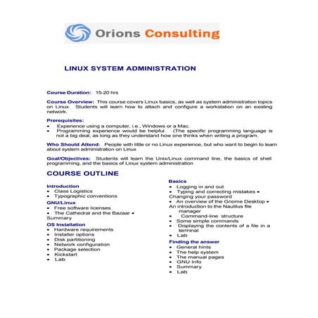 Linux system administration | PDF