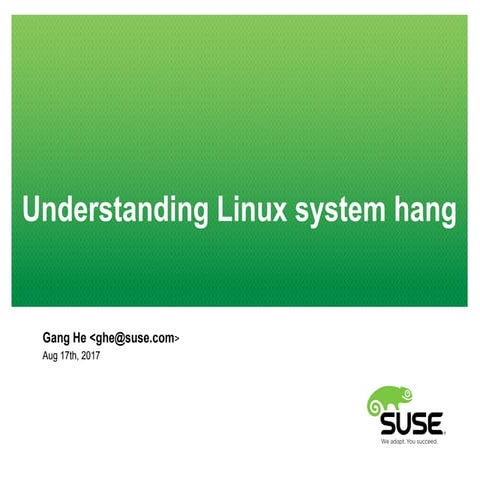 Understanding Linux system hang