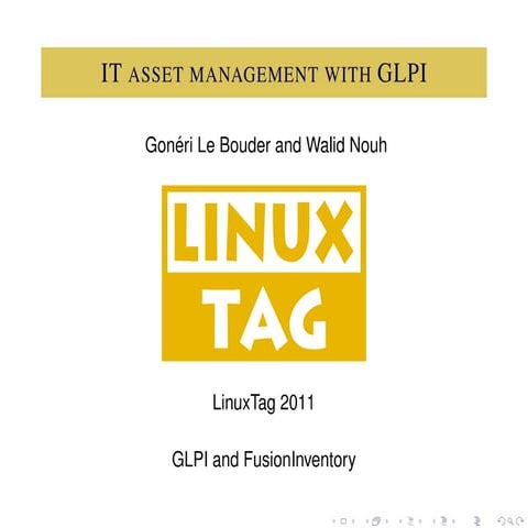 Linuxtag 2011-it-asset-management-glpi-fusioninventory