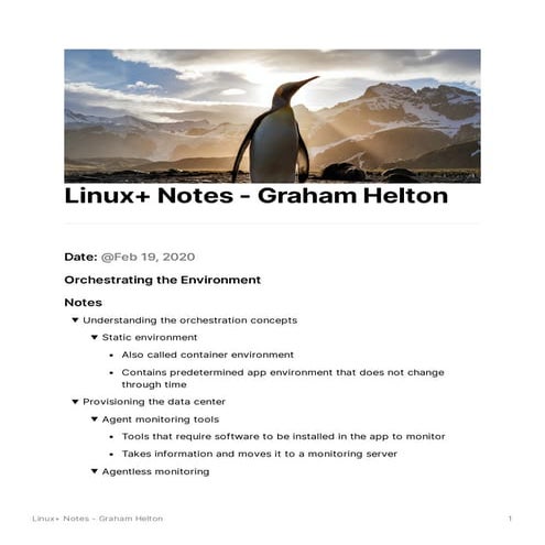 Linux textbook notes - Graham Helton