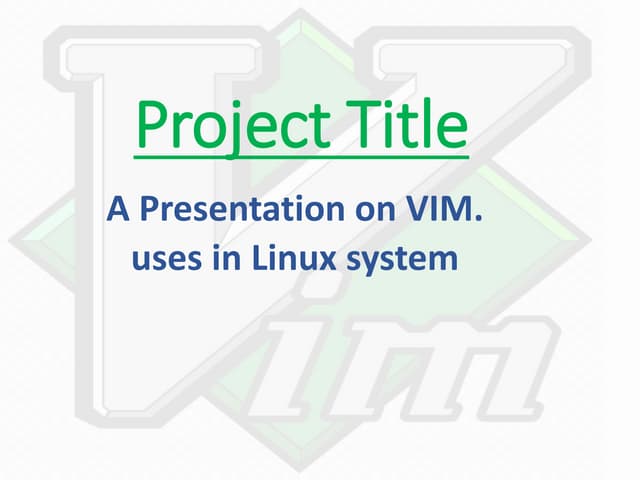 Linux text editors Vim nano 