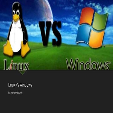 Linux vs windows