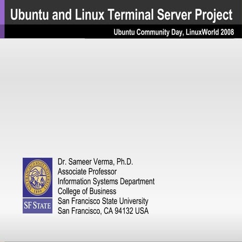 Ubuntu and Linux Terminal Server Project