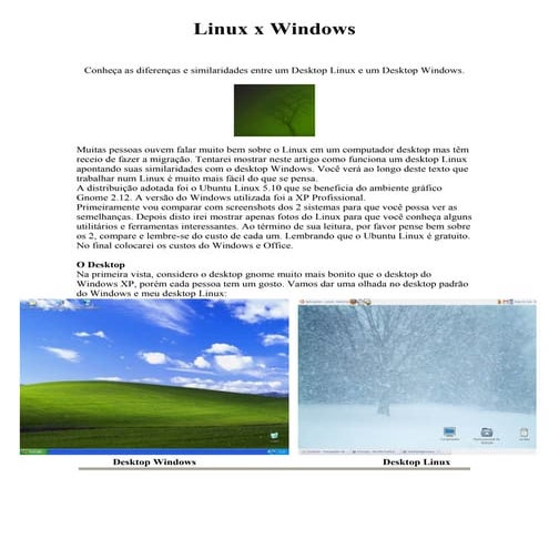 Linux x windows