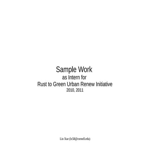 Lin Xue work portfolio