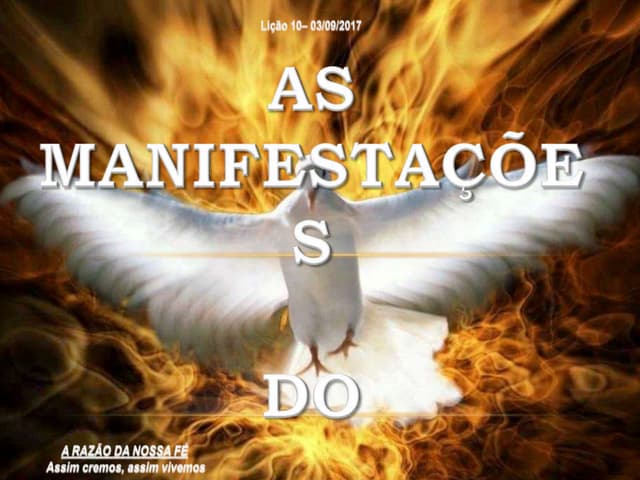Lição 10  as manifestações do espir...