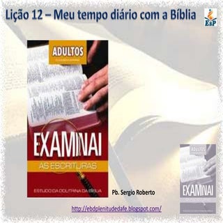 Lição 12   meu tempo diário com a b...