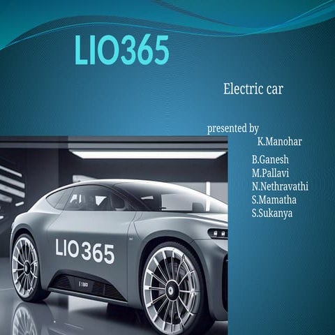 Lio car new product, with automatic energy generative car.pptx