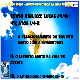 Lição 4   Espírito Santo - agente c...
