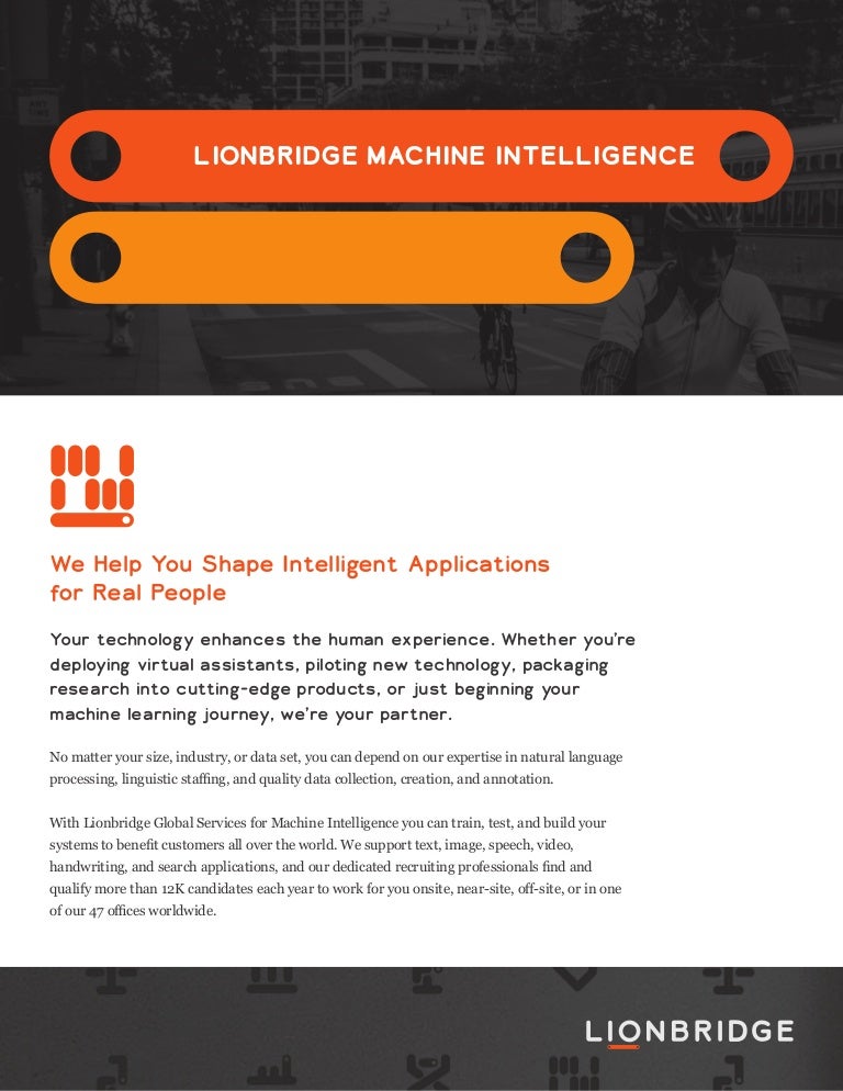 lionbridge machine intelligence