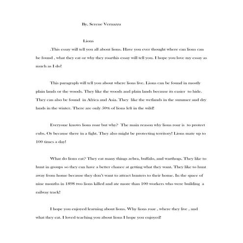 Lions | PDF