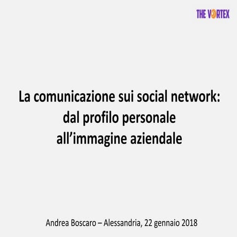 Il personal branding online