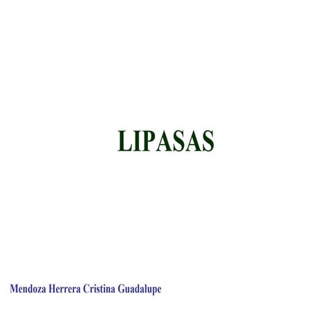 Lipasas PPT