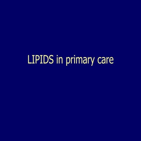 Lipids made simple 
