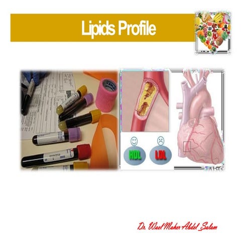 Lipid profile test ppt | PPTX