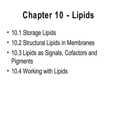 Lipids