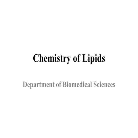 Lipids.pptx assignmenent biochemistry year one