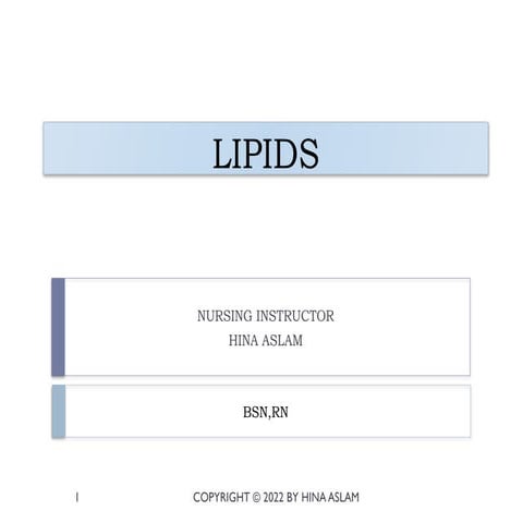 LIPIDS.pptx lipids mechanism what are lipids